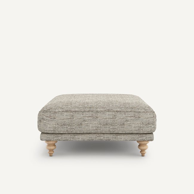 Repose pieds chevron moucheté, Lazare Couleur lin <span itemprop=