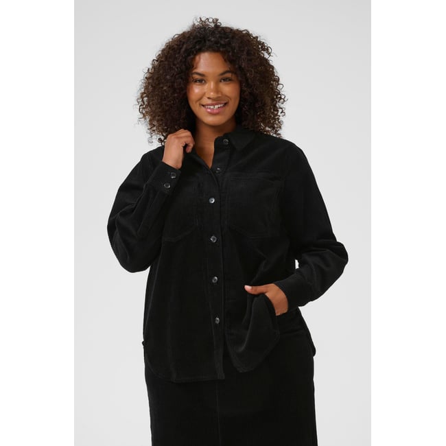 Chemise à manches longues noir black deep <span itemprop=
