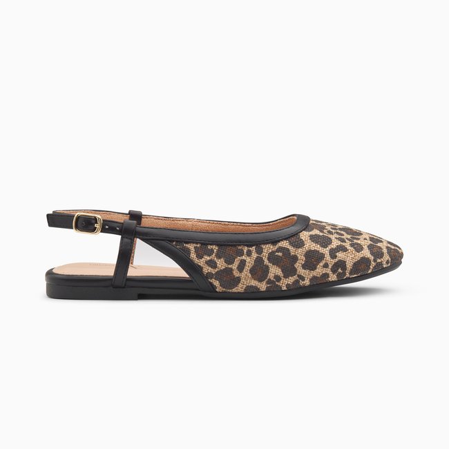 Ballerines LYO marron léopard <span itemprop=