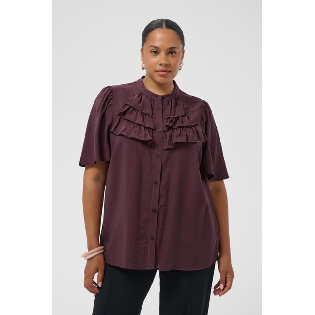Blouse à manches longues bordeaux fudge <span itemprop=