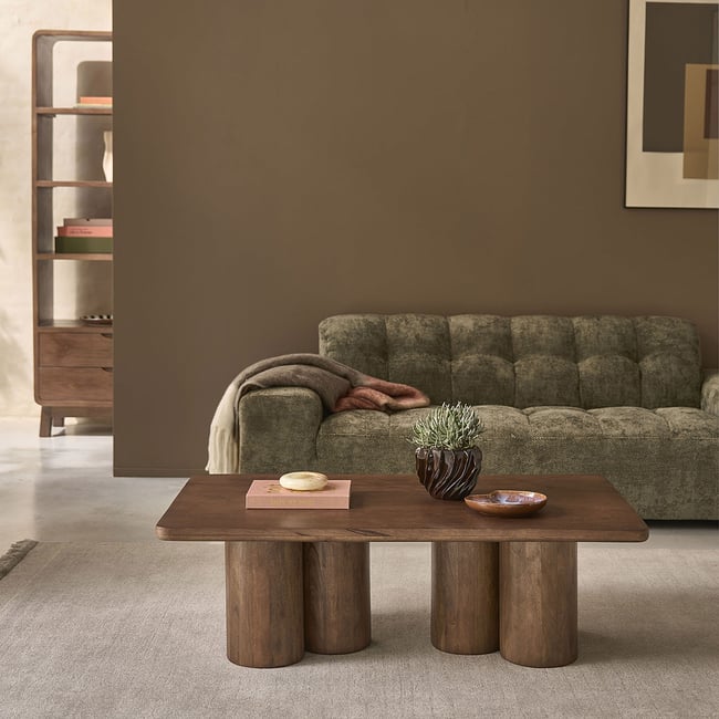 Table basse en manguier massif 120 cm  CLEO - BERAH GETAH