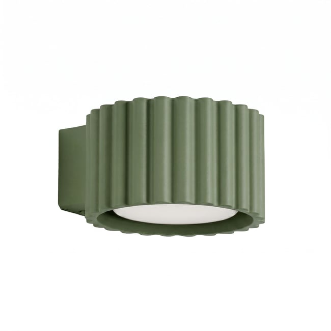 Applique murale Aluminium Vert Olive Gx53 1 AURA Couleur vert olive <span itemprop=