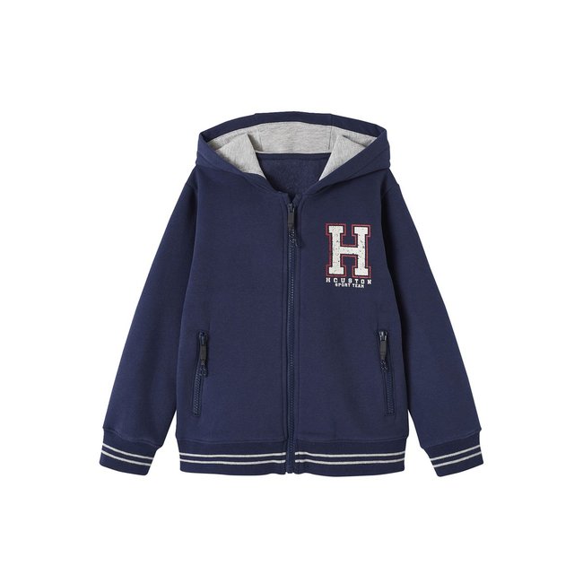 Sweat zippé à capuche sport . - VERTBAUDET