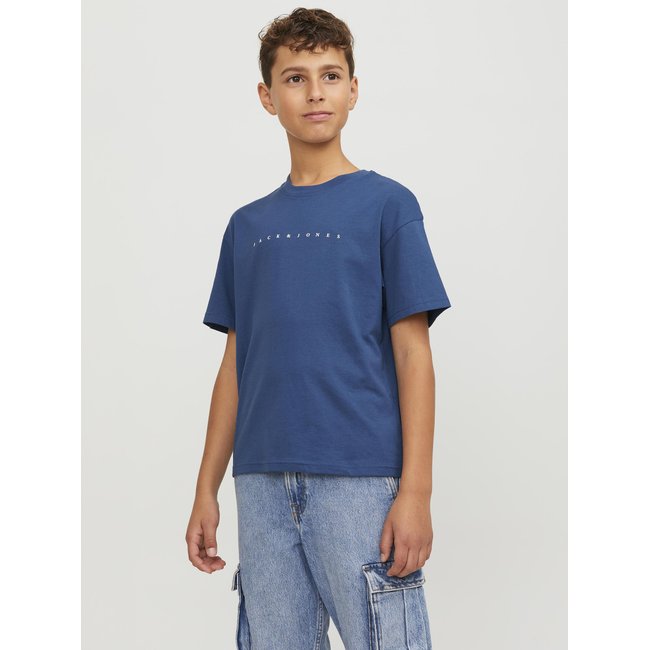 T-shirt Jack & Jones Junior – Col Rond, Logo Avant, 100% Coton Pour Un Confort Max