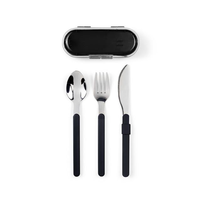 Set de couverts démontables noir <span itemprop=