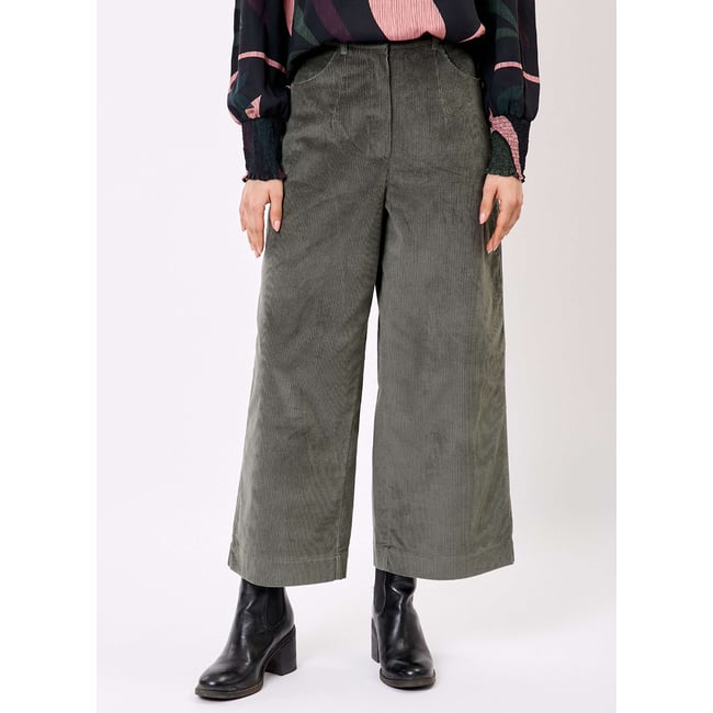 Pantalon velours bio large 7/8 KEIKA - LA FIANCÉE