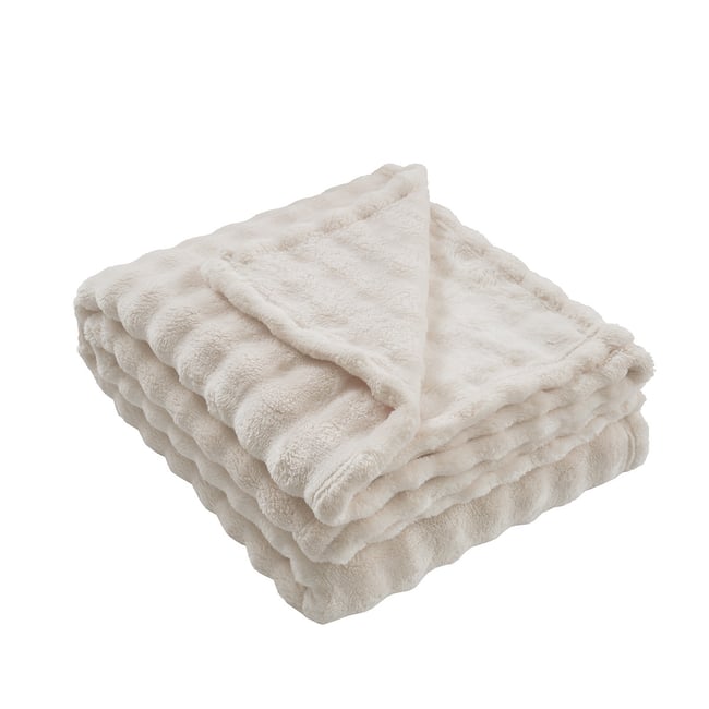 Plaid polaire doux et chaux SILBURY HILL - SENSEI MAISON