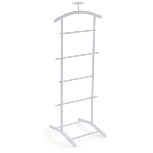 Valet de chambre en métal blanc 47x41x112cm Couleur blanc <span itemprop=