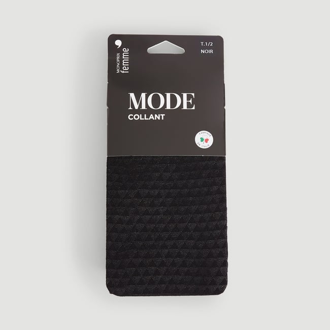 Collant triangle noir <span itemprop=