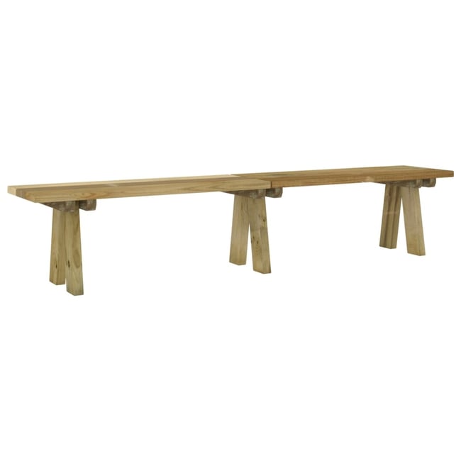 Banc de jardin en bois marron brun <span itemprop=