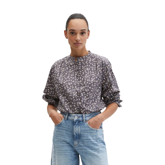 Blouse froncée loose en popeline légère Papertouch - MARC O'POLO