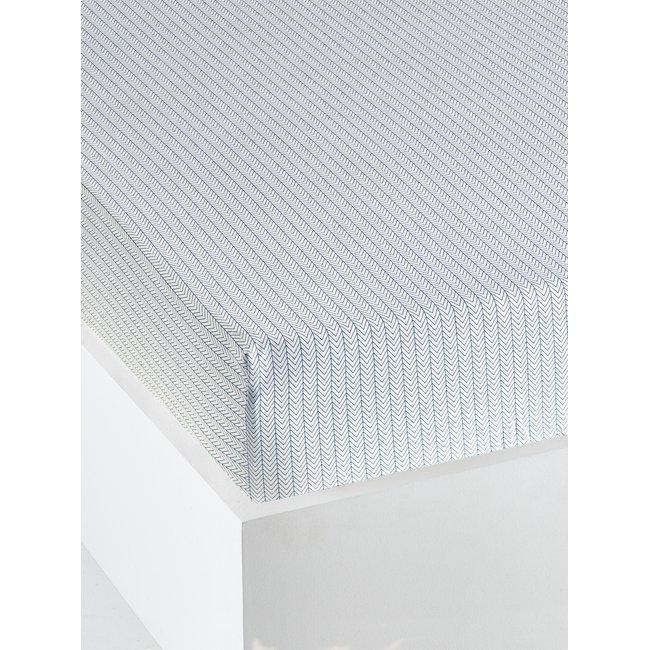 Drap-housse enfant ALPIN blanc imprimé <span itemprop=