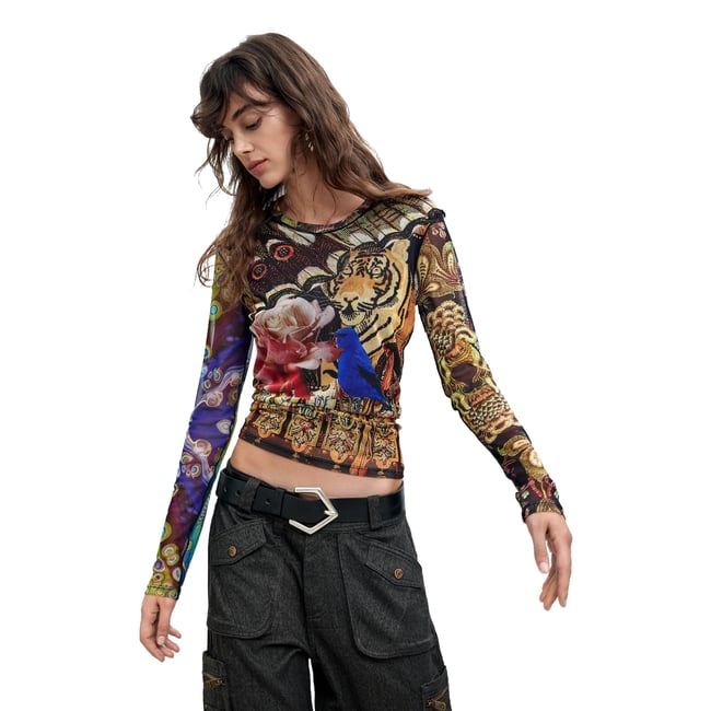 T-shirt imprimé M. C. Lacroix multicolore <span itemprop=