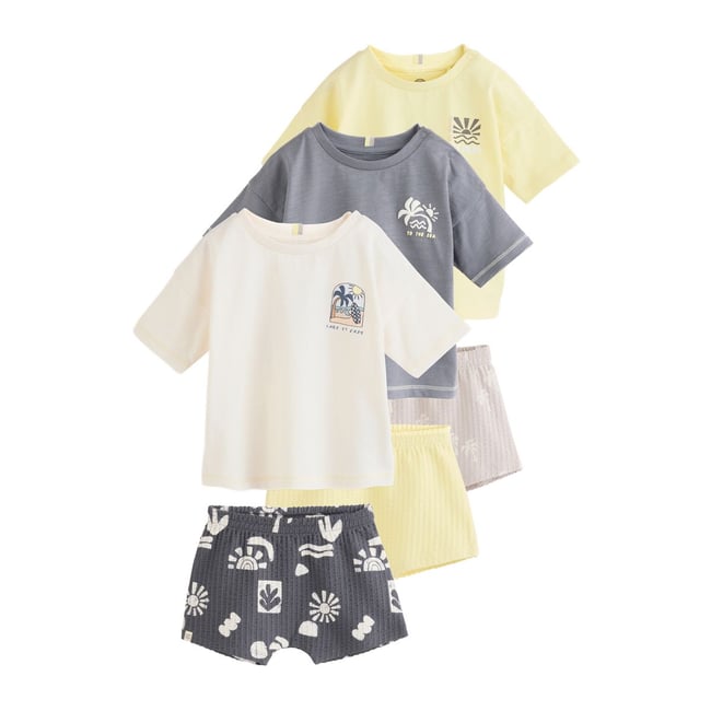 Ensemble haut et short bébé, 6 pièces - NEXT