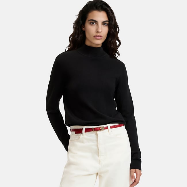Pull col montant en maille fine - LA REDOUTE COLLECTIONS