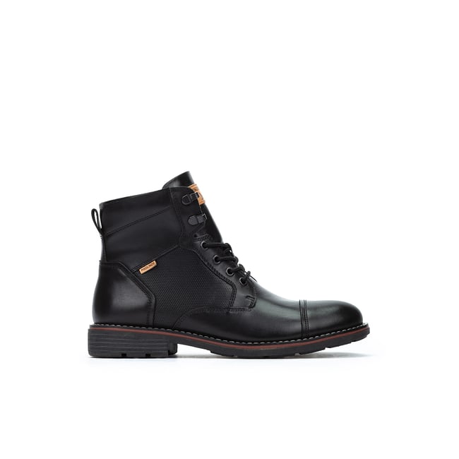 Bottines cuir York black <span itemprop=
