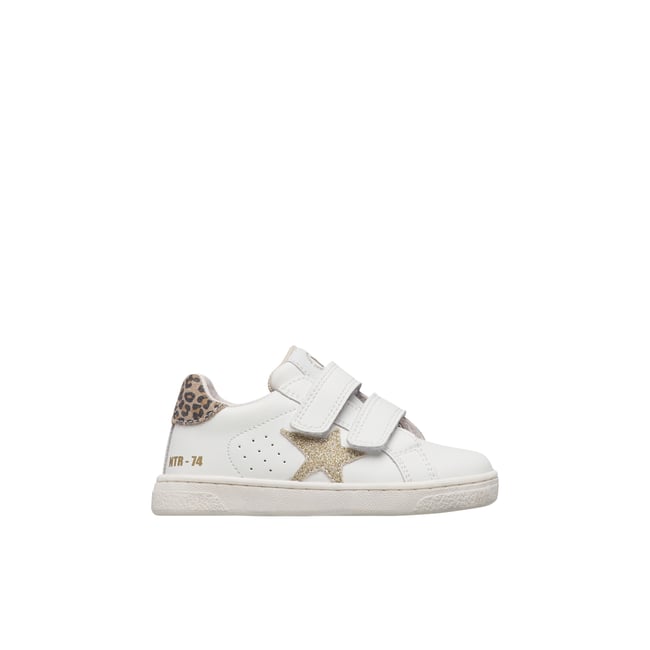 Baskets en cuir et suède PINN VL. blanc-platine <span itemprop=