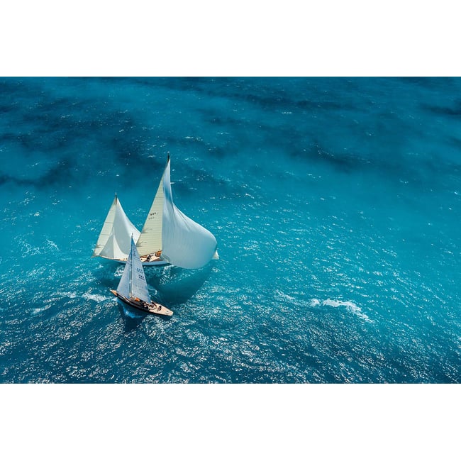 Tableau mer croisement bleu - HEXOA