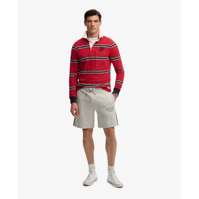 Short Athletic Essentials gris chiné cadet <span itemprop=