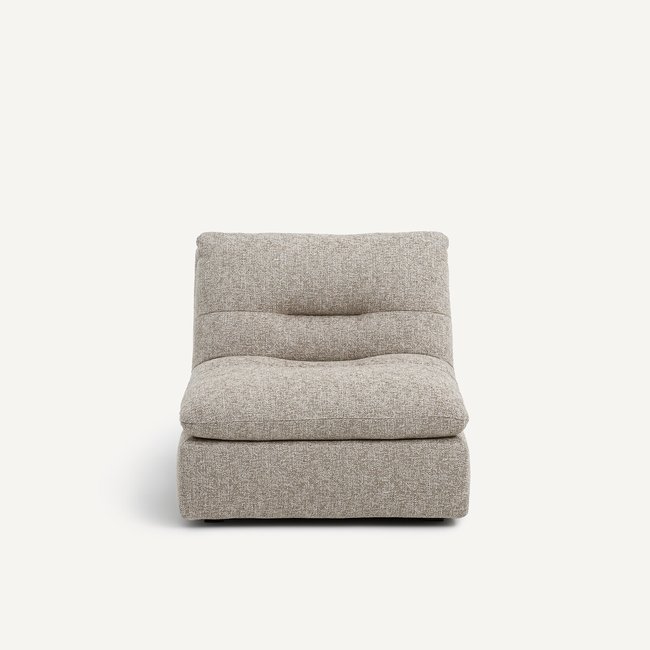 Modulaire loungestoel van katoenmix, Giuliano <span itemprop=