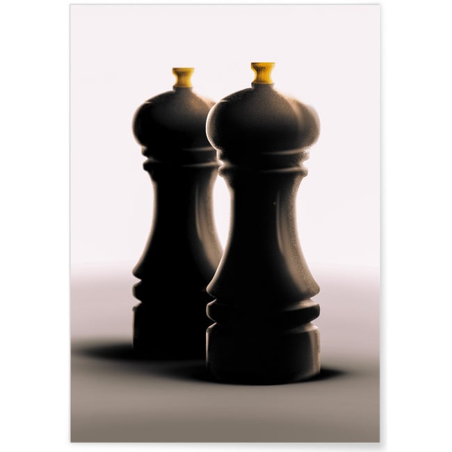 Affiche 'Salière' Couleur blanc <span itemprop=