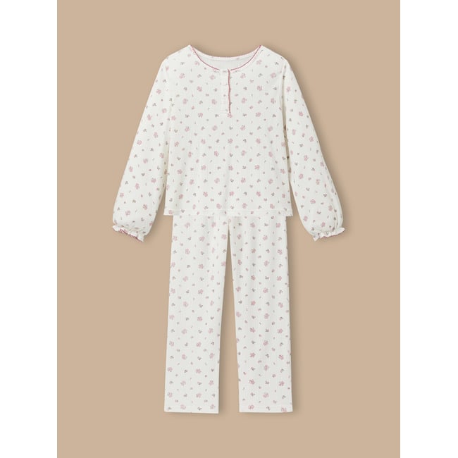 Pyjama en maille pointelle imprimé emma <span itemprop=