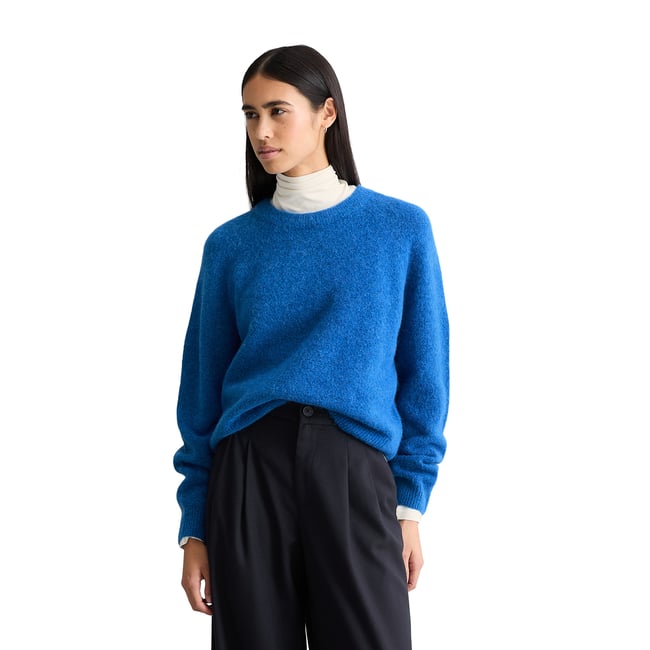 Pull en maille relaxed en mélange de laine d'alpaga douillette - MARC O’POLO DENIM