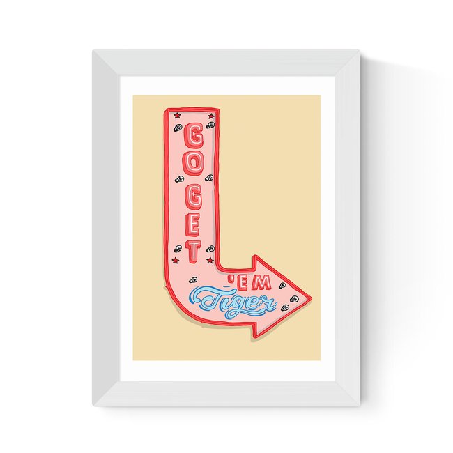 Go Get Em' Tiger Print - EAST END PRINTS