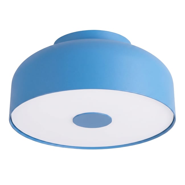 Plafonnier Acier Bleu E27 4 OMIQ Couleur bleu <span itemprop=