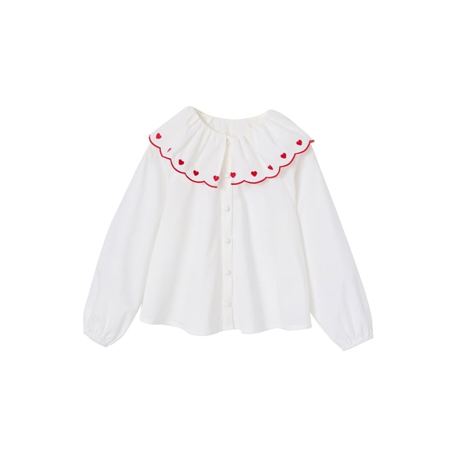 Chemise col Noël écru <span itemprop=