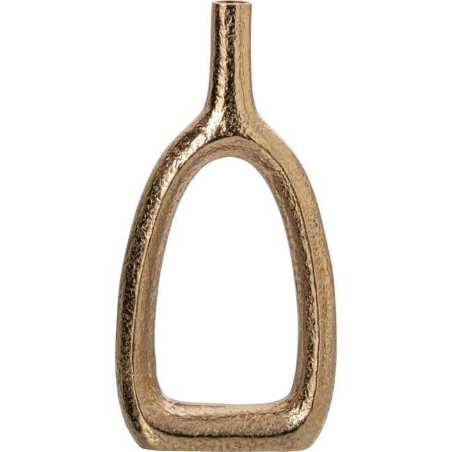 Vase soliflore en métal Couleur doré <span itemprop=