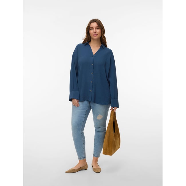 Chemise dark denim <span itemprop=