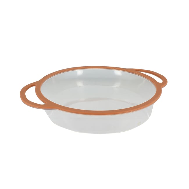 Moule à manqué 24,5cm en silicone et acier carbone, MADY orange-transparent <span itemprop=