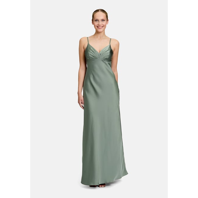 Robe de soirée de coupe slim real sage <span itemprop=
