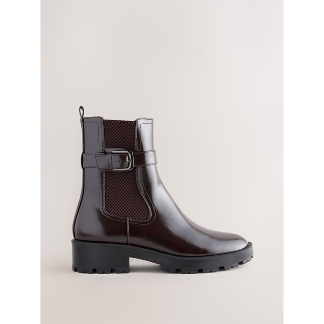 Bottines chelsea rouge bordeaux <span itemprop=
