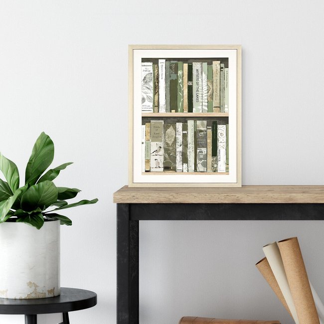 34x43cm Into the Wilderness Framed Print, green, SO'HOME