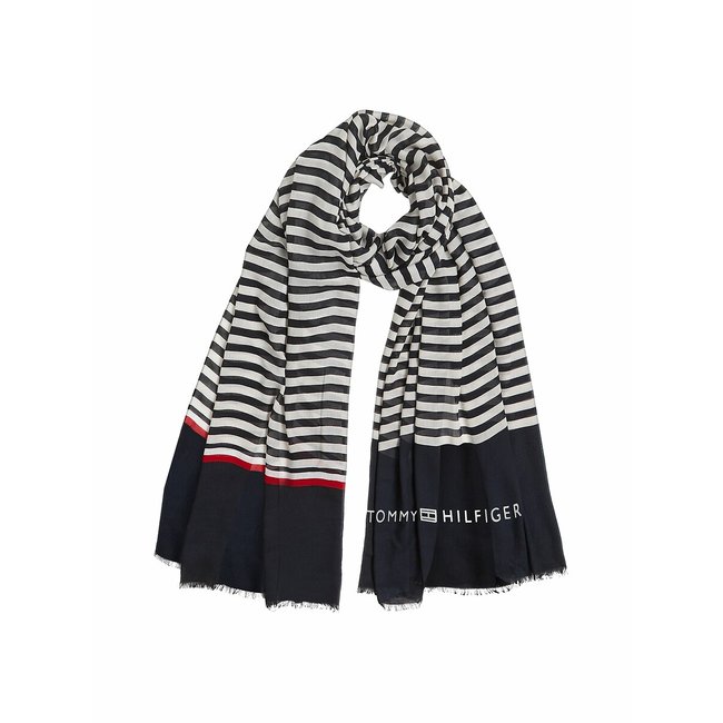 Bufanda de modal Essential Flag rayas azules <span itemprop=