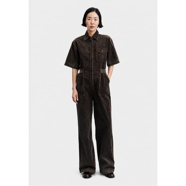 Combi-pantalon Margate en coton MARGATE marron ocre <span itemprop=