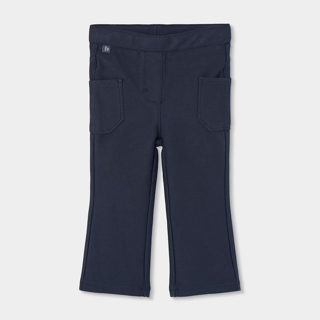 Pantalon fille avec poches gris <span itemprop=