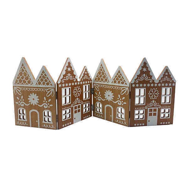59cm Nordic Lights Decorative Folding Houses, brown              , SO'HOME