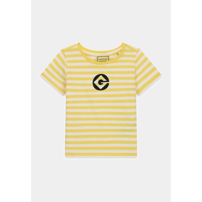 T-Shirt Rayé Gj X Minions jaune <span itemprop=