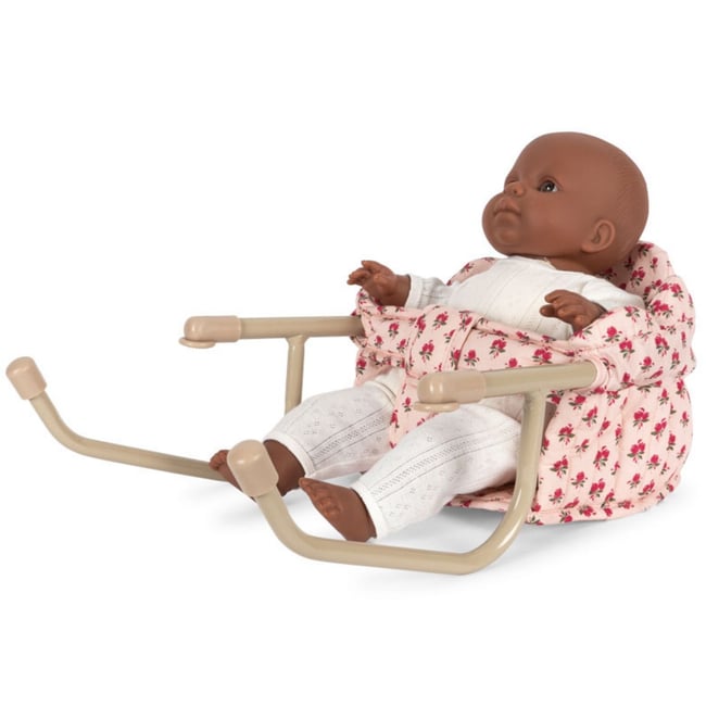 Chaise de table pour poupée rose <span itemprop=