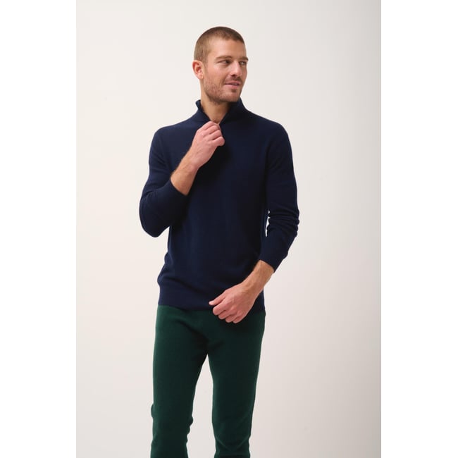 Pull Camionneur Navy Bradley bleu foncé <span itemprop=