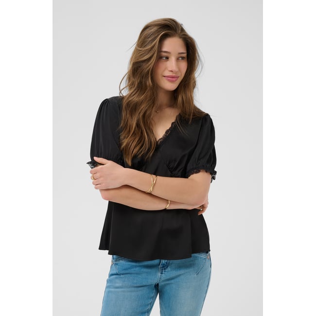 Blouse à manches courtes - CREAM