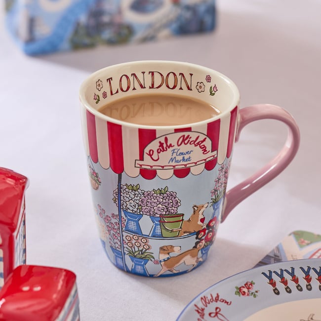 London Town Flower Market Stanley Mug, multi-coloured, CATH KIDSTON