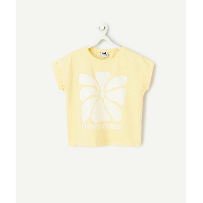 Bedrucktes T-Shirt, kurze Ärmel gelb <span itemprop=