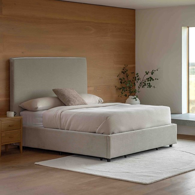 Newton Soft Linen Ottoman Storage Bed, dusty, ÉDITÉ