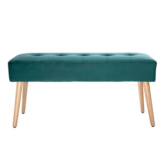 Banc scandinave capitonné L96 cm GUESTA - MILIBOO