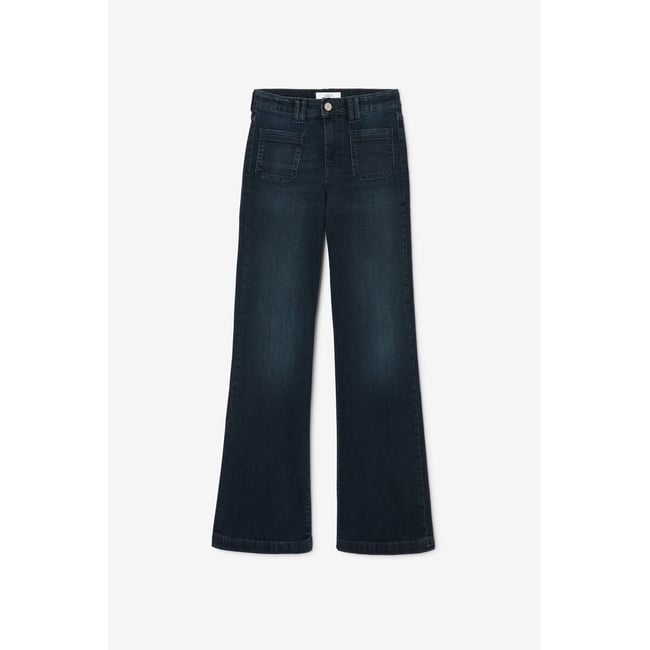 Jeans flare FLAREPO, longueur 34 blue / black <span itemprop=