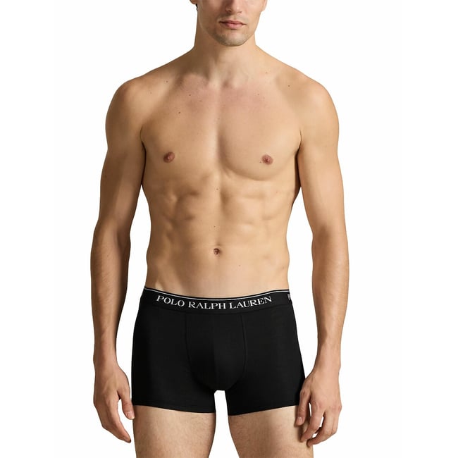 Lote de 3 cuecas boxer em algodão stretch - POLO RALPH LAUREN